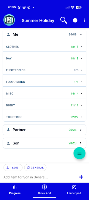 PackerTracker: Packing List Screenshot 2