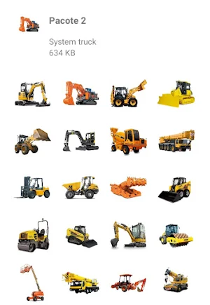 Stickers de Máquinas Pesadas Screenshot 2