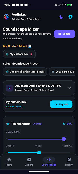 Audiolax: Relaxing Sounds Screenshot 2