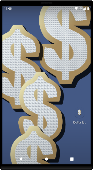 Dollar Signs Live Wallpaper Screenshot 0