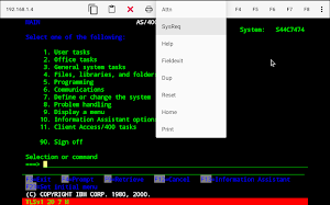 Mocha TN5250 Lite for Chromebook Screenshot 1