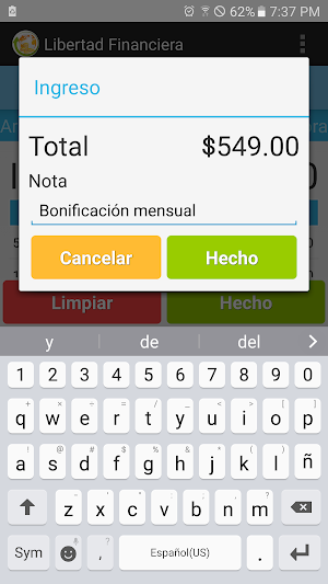 Financial Freedom (calculator and binnacle) Screenshot 3