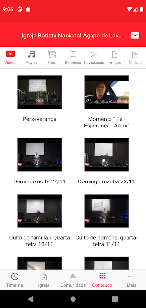 Igreja Batista Nacional Ágape de Lavras MG Screenshot 3
