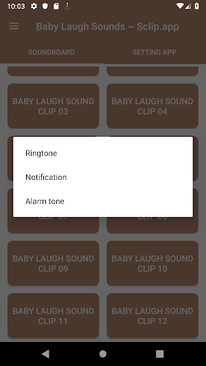 Baby Laugh Sound Collections ~ Sclip.app Screenshot 2