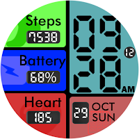 Key051 Colourful Watch Face