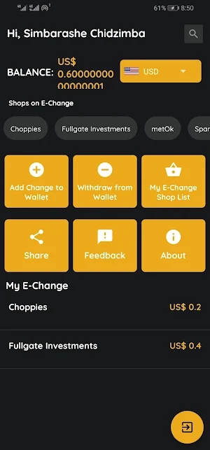 eChange Screenshot 1