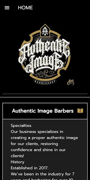 Authentic Image Barbershop Screenshot 1