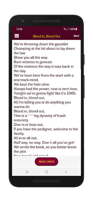 Exodus Lyrics & Wallpapers Screenshot 3