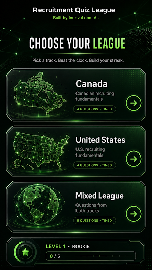 Recruitment Quiz League Screenshot 1