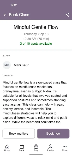 Mani Mindful Yoga Screenshot 2