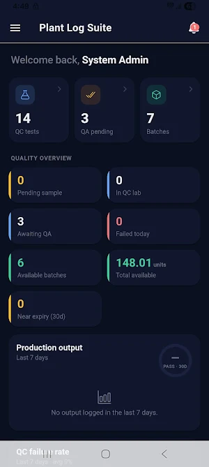 Plant Log Suite Screenshot 1