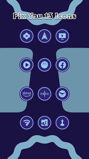 Pix You 13 Dark Violet Icons Screenshot 3