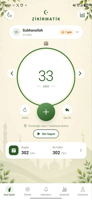 Zikirmatik - Zikir Sayacı Screenshot 1