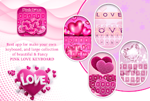 Pink Love Keyboard Screenshot 0