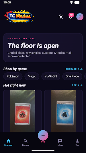 TCMarket: Trading Card Market Screenshot 1