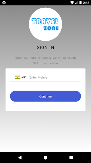 Travel Zone Driver App Screenshot 1