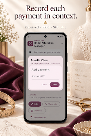 Bridal Alteration Manager Screenshot 3