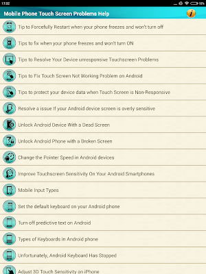 Mobile Phone Touch Screen Problem Help Tips Tricks Screenshot 0