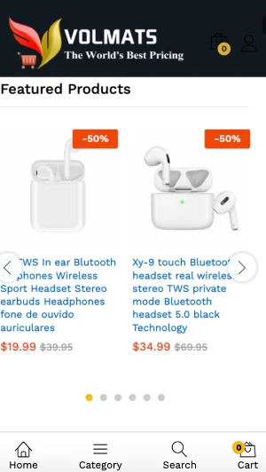 Volmats Electronic Store Screenshot 1
