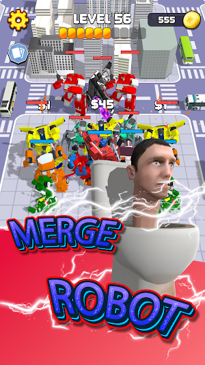 Merge Toilet Robot Monster Screenshot 3
