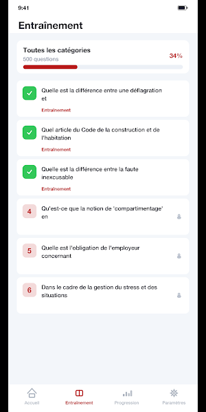SSIAP 3 QCM Examen Screenshot 1