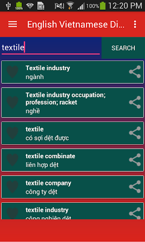 English Vietnamese Dictionary Screenshot 1