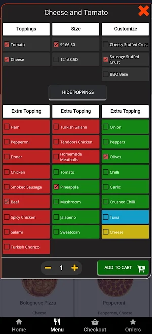 Adams Pizza Whitehaven Screenshot 2