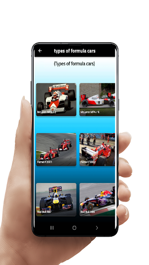 types of formula cars Screenshot 0