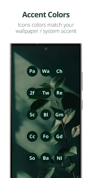 Letters Material You Icon Pack Screenshot 3
