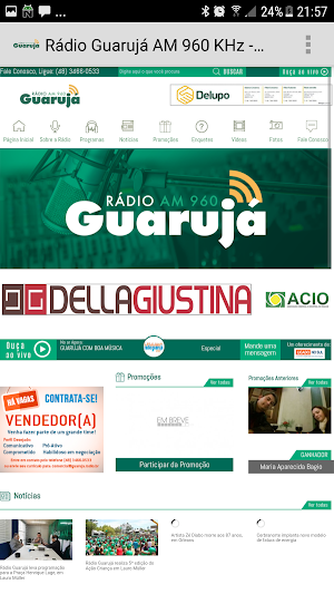 Rádio Guarujá Screenshot 1