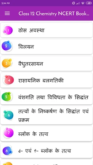Class 12 Chemistry NCERT Book in Hindi Screenshot 0