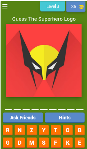 Superhero Logo Quiz Screenshot 3