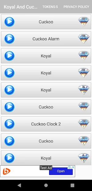 Koyal And Cuckoo Ringtones Screenshot 1