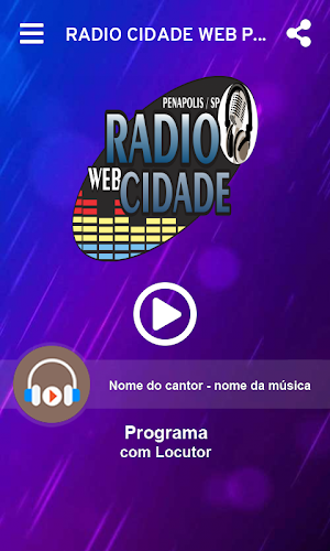 RÁDIO CIDADE WEB PENÁPOLIS Screenshot 1