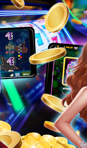 Neon Cascade Casino Slots Screenshot 1