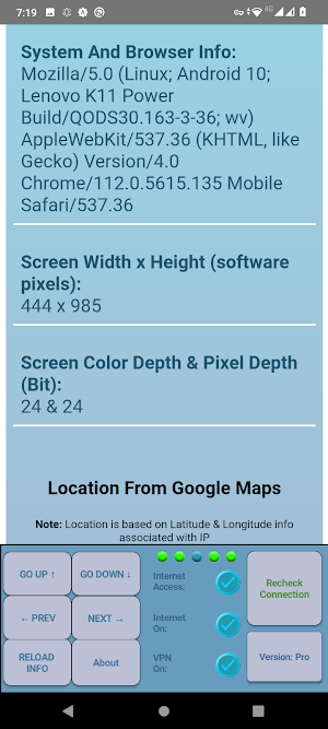 M.U. IP Info Search Screenshot 3