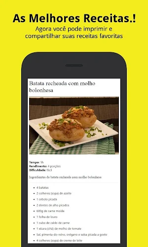 Receitas de Batatas Screenshot 1