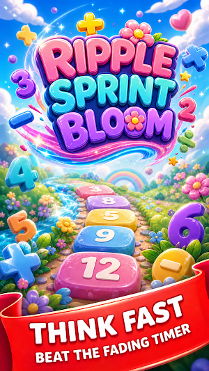 Ripple Sprint Bloom: Math Rush Screenshot 0