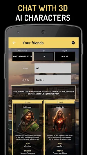 FriendsCraft AI Character Chat Screenshot 1