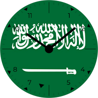 Saudi Arabia Analog Watch Face