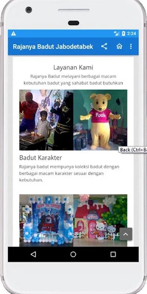 Rajanya badut Web Apps Screenshot 3