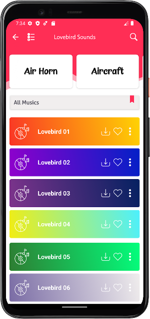 Lovebird Sounds Screenshot 1