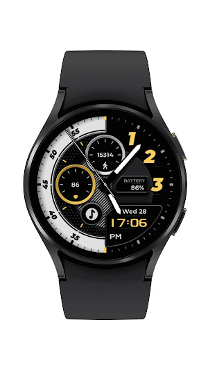 Black and white watch face Screenshot 0