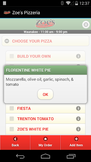 Zoe's Pizzeria Screenshot 3