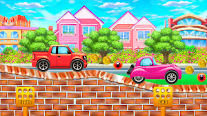 Kids Cars hill Racing games - Toddler Driving Screenshot 2