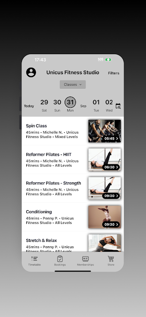 Unicus Fitness Screenshot 1