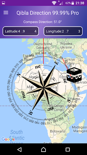 Qibla Direction 99.99% Pro Screenshot 0