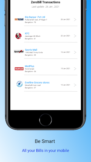 ZeroBill (Contactless Receipts App) Screenshot 3