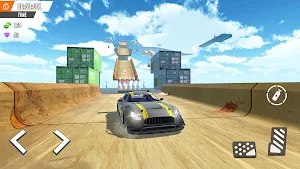 Super Hero Mega ramp Car Stunt Screenshot 2