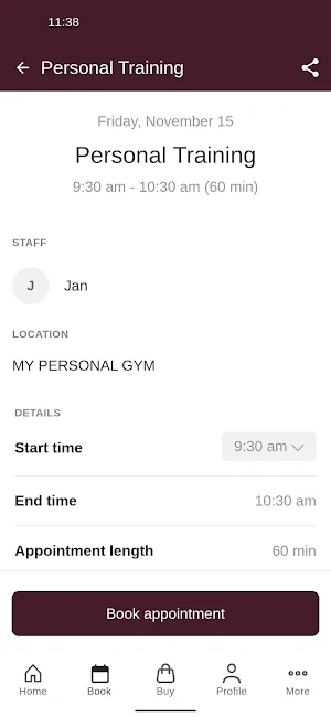 MYPG WORKOUT Screenshot 2